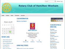 Tablet Screenshot of hwrotaryclub.org